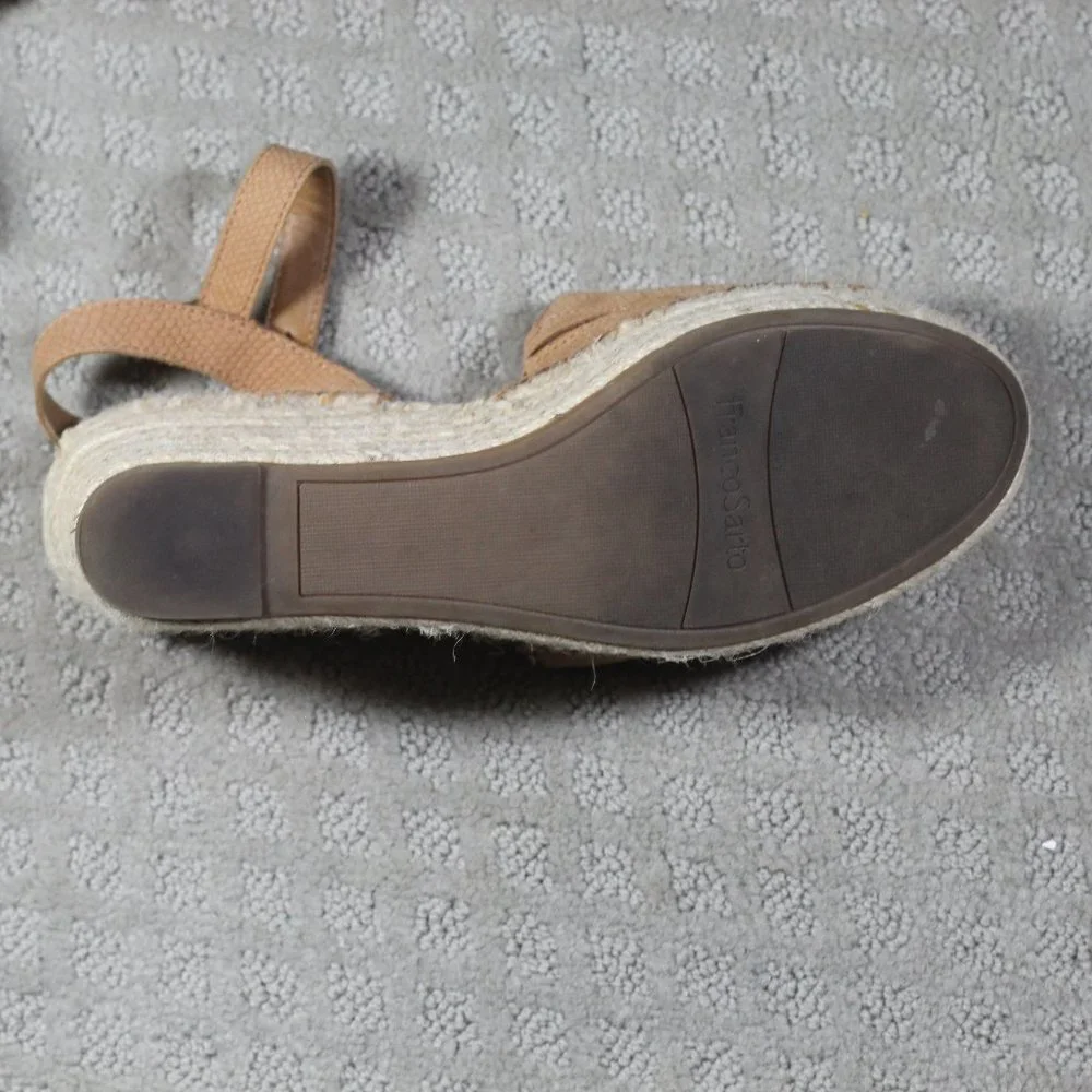 Franco Sarto Size 9 Espadrille Brown 2